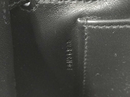 HERMES Kelly Elan Chevre Handbag with GD Hardware, Black