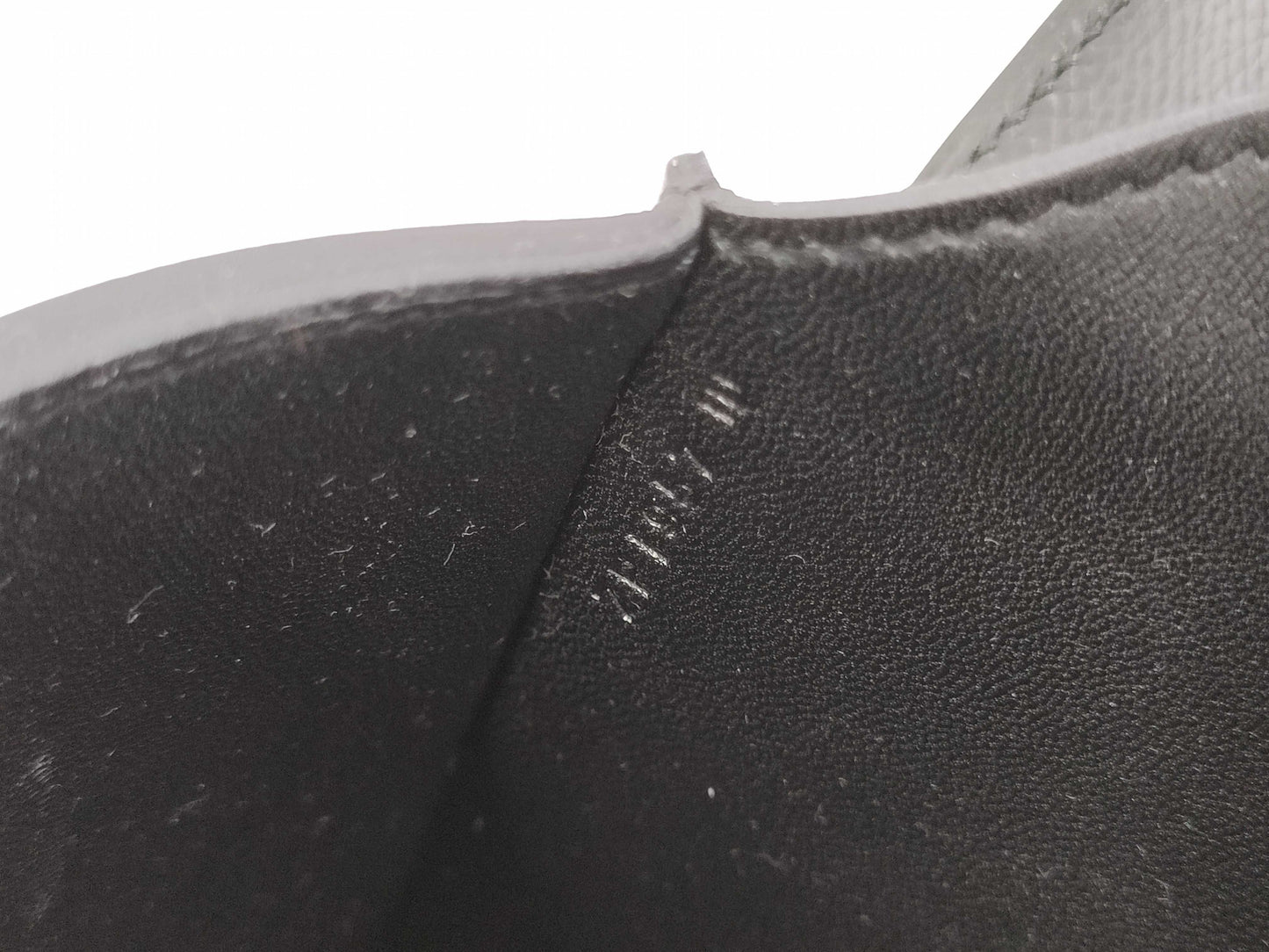 HERMES Della Cavalle Black Shoulder Bag with Stamped Z, Silver Hardware