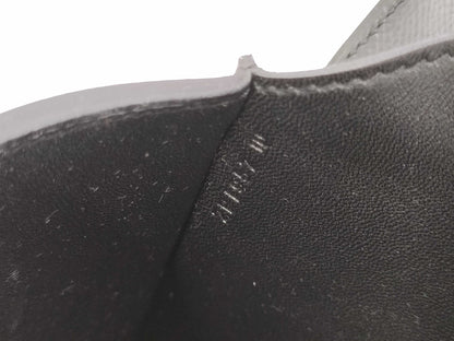 HERMES Della Cavalle Black Shoulder Bag with Stamped Z, Silver Hardware