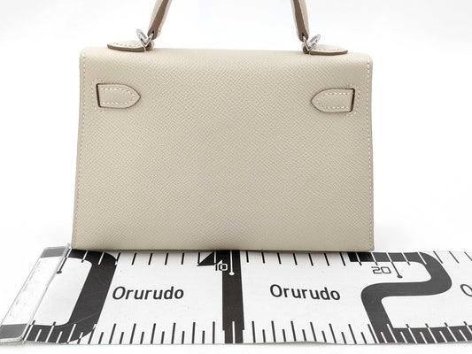 HERMES Mini Kelly 2 Epson SP Custom Order Silver Hardware Shoulder Bag