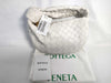 BOTTEGA VENETA Intrecciato Bottega Veneta JODIE Mini Handbag in White with Gold Hardware