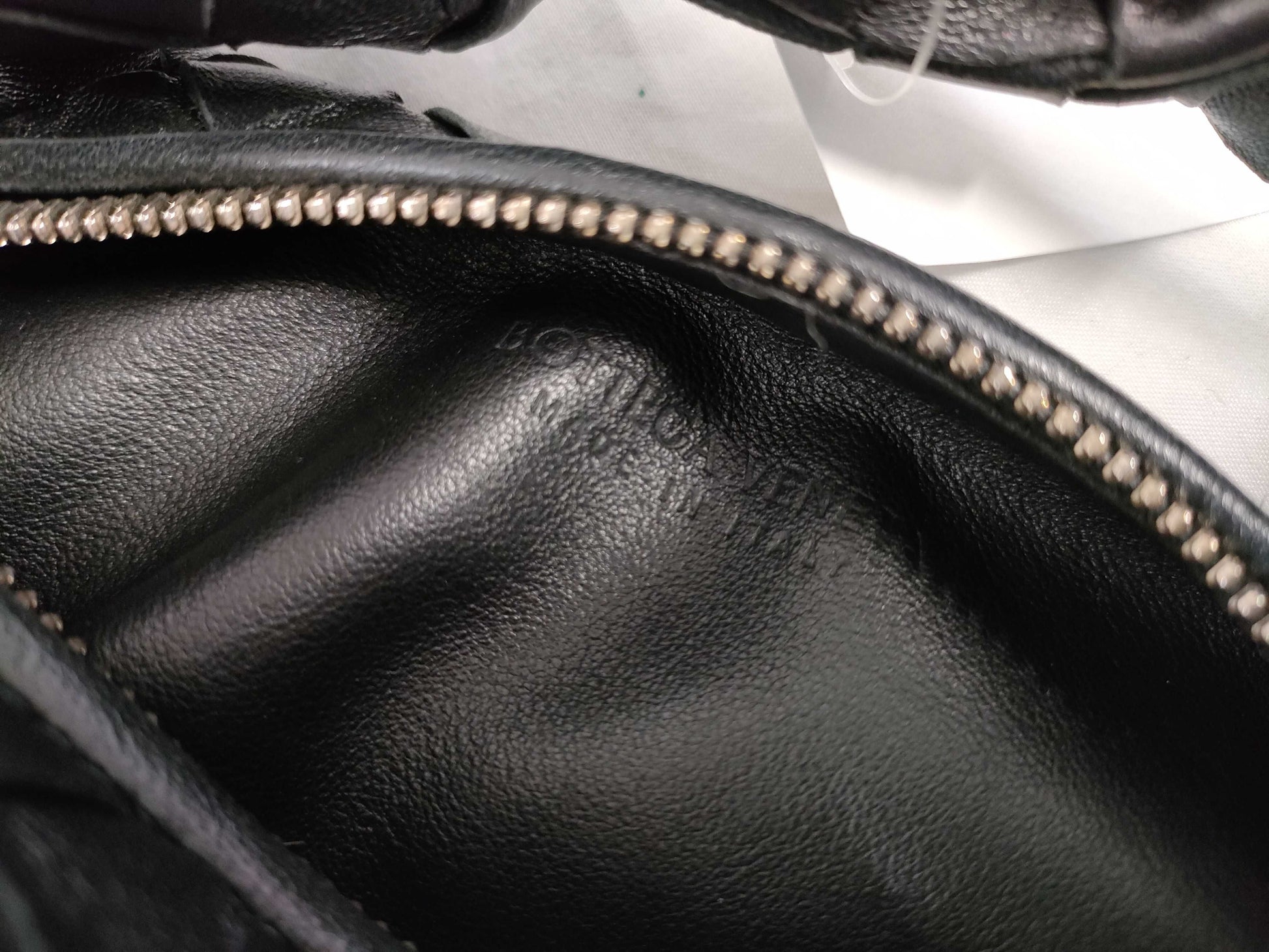 BOTTEGA VENETA Intrecciato Bottega Veneta JODIE Mini Handbag in Black with Silver Hardware