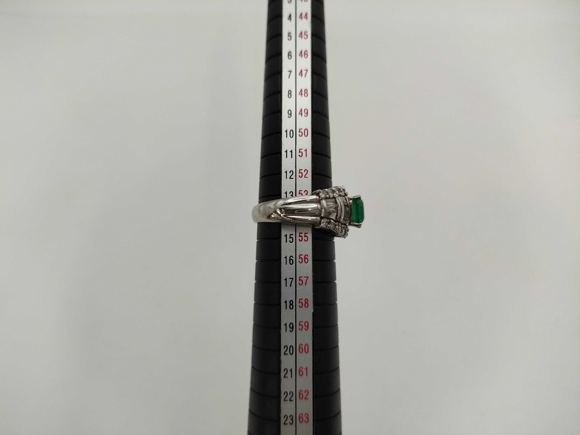 E1.28ct D1.39ct Pt900 10.6g Ring 
