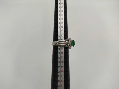 E1.28ct D1.39ct Pt900 10.6g Ring 