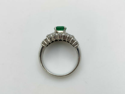 E1.28ct D1.39ct Pt900 10.6g Ring 