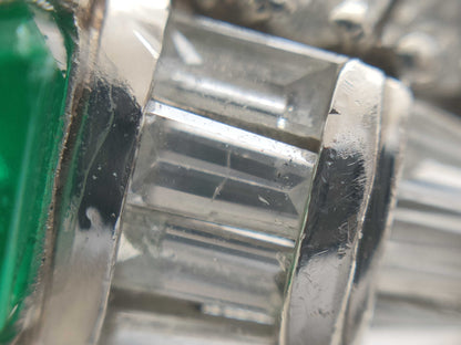 E1.28ct D1.39ct Pt900 10.6g Ring 