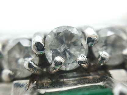 E1.28ct D1.39ct Pt900 10.6g Ring 