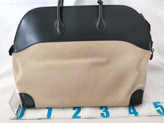 HERMES Bolide 45 handbag with L engraved gold hardware