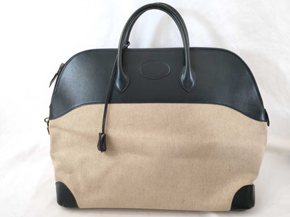 HERMES Bolide 45 handbag with L engraved gold hardware