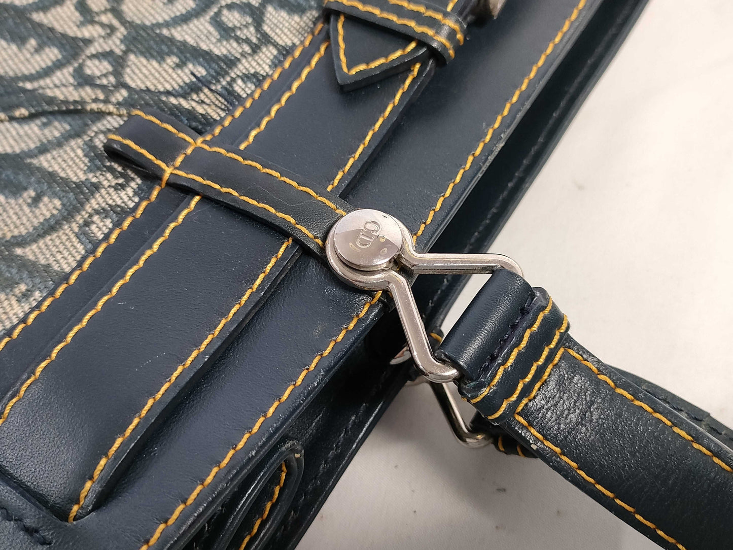 Dior Trotter Belt Motif Canvas and Leather Handbag BM-1001