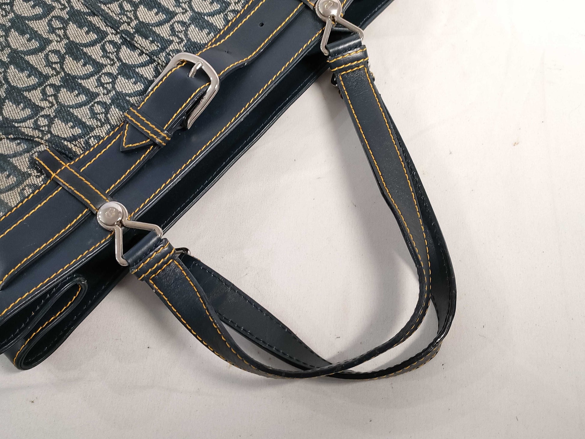 Dior Trotter Belt Motif Canvas and Leather Handbag BM-1001