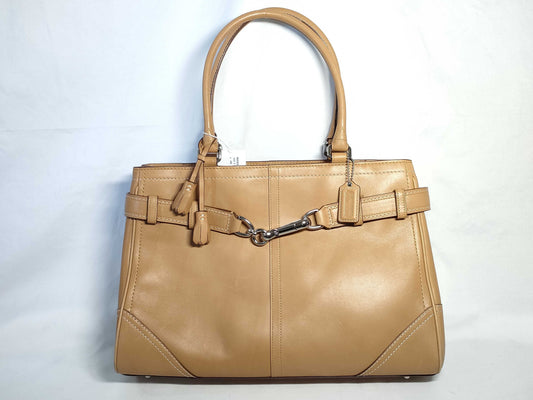 COACH COACH Leather Handbag G0951-F08A71 Beige AB Handbag