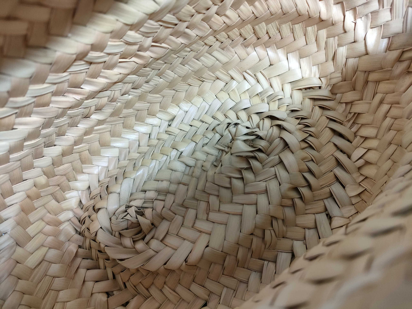 LOEWE Anagram Basket Medium Raffia and Leather Basket Bag Beige and Brown Cloth Bag Handbag