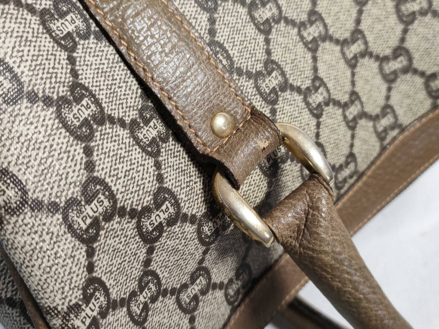 GUCCI GG Supreme PVC Boston Plus Boston Bag