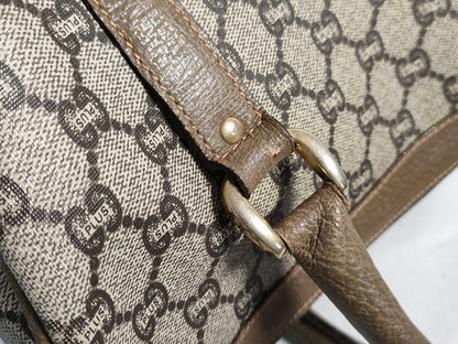GUCCI GG Supreme PVC Boston Plus Boston Bag