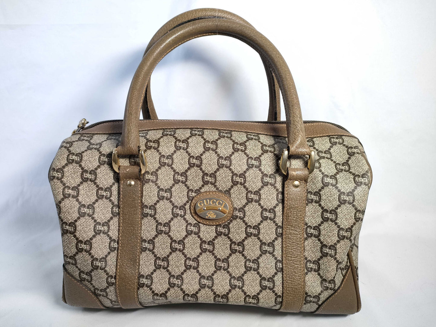 GUCCI GG Supreme PVC Boston Plus Boston Bag