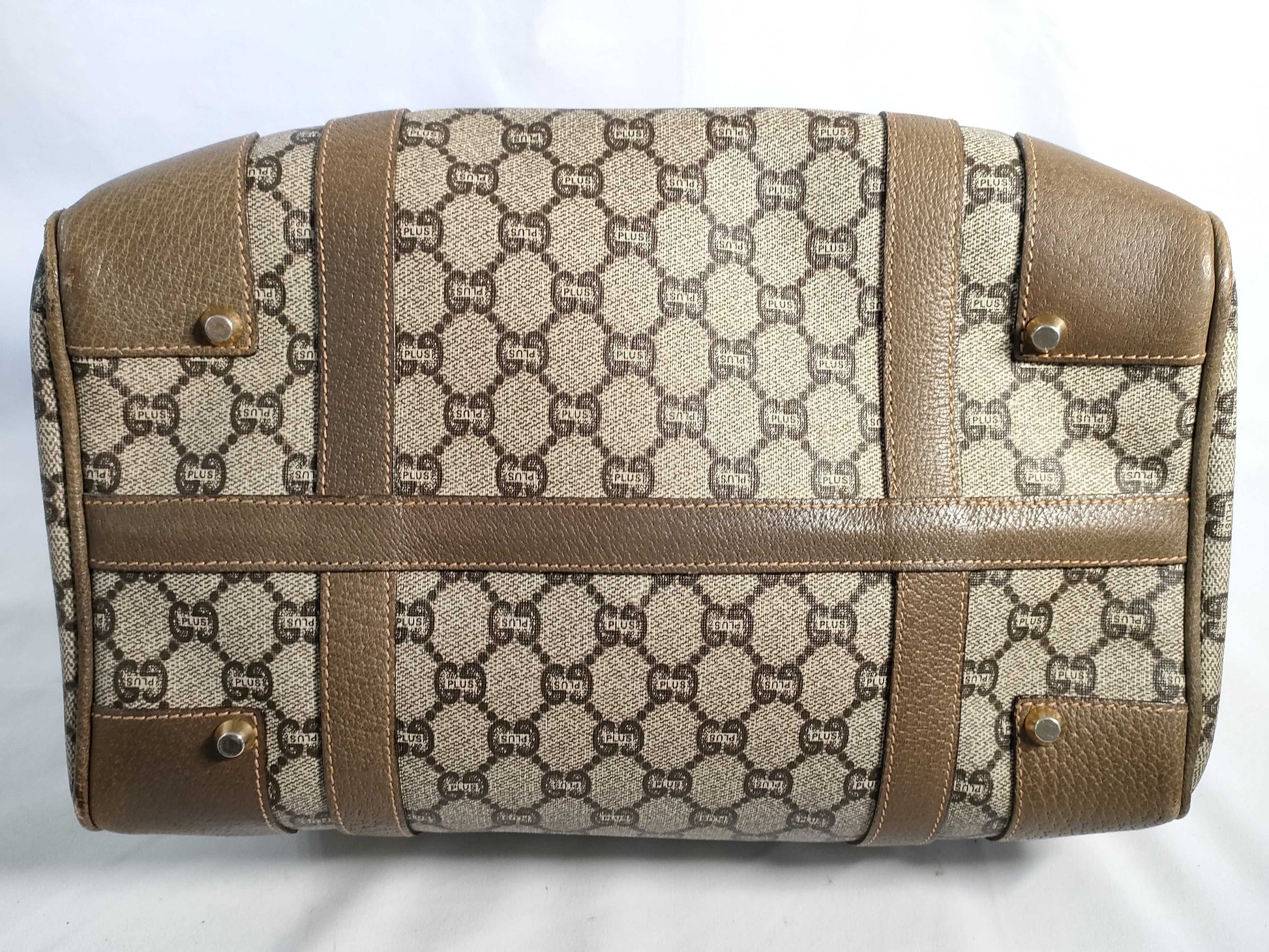 GUCCI GG Supreme PVC Boston Plus Boston Bag