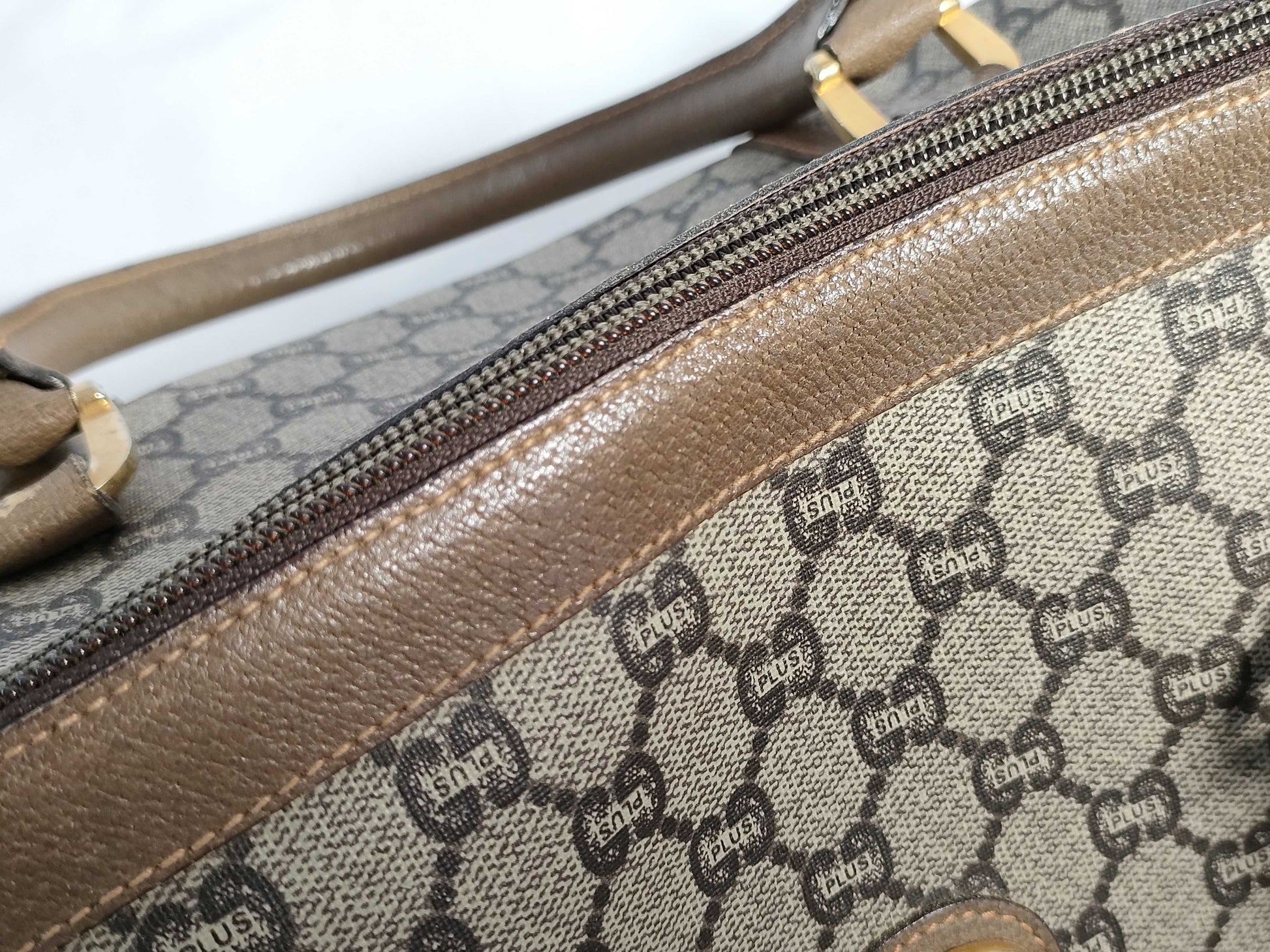 GUCCI GG Supreme PVC Boston Plus Boston Bag