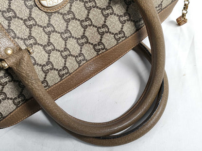 GUCCI GG Supreme PVC Boston Plus Boston Bag