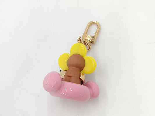 LOUIS VUITTON Louis Vuitton Porte-Clés Vivienne Flamingo Charm Keychain Pink M00668 Strap