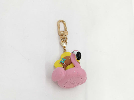 LOUIS VUITTON Louis Vuitton Porte-Clés Vivienne Flamingo Charm Keychain Pink M00668 Strap