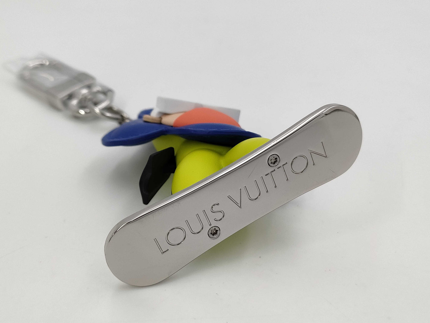 LOUIS VUITTON Monogram Snowboard Vivienne Charm Keychain Blue M00965 Strap