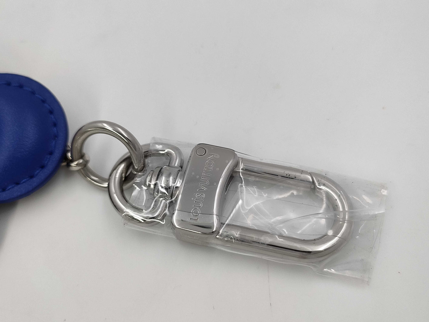 LOUIS VUITTON Monogram Snowboard Vivienne Charm Keychain Blue M00965 Strap