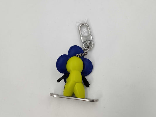 LOUIS VUITTON Monogram Snowboard Vivienne Charm Keychain Blue M00965 Strap
