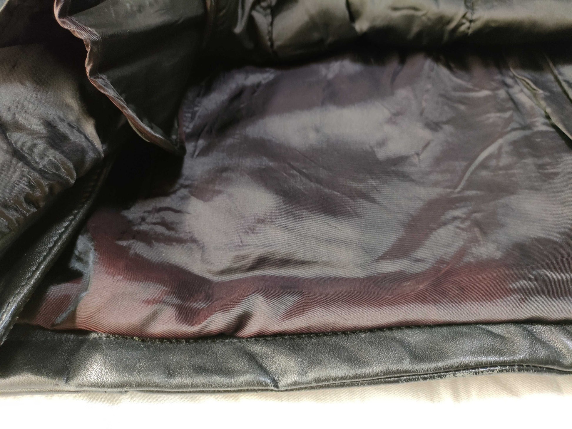 AVIREX Leather Flight Jacket with Genuine Leather Liner