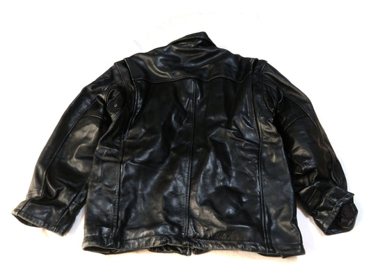 AVIREX Leather Flight Jacket with Genuine Leather Liner