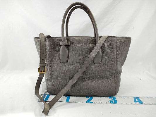 PRADA PRADA Prada 2-Way Tote Bag Leather with Strap BR4992 Tote Bag