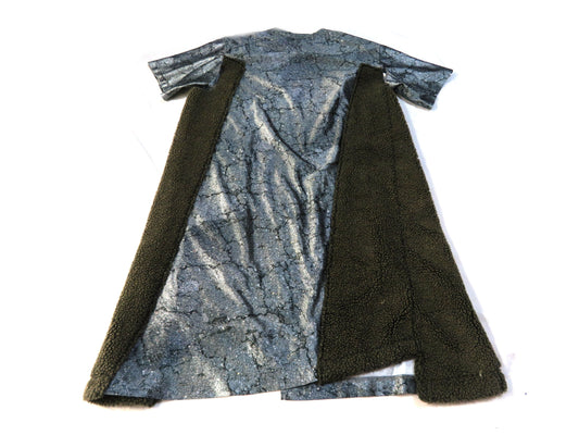 COMME des GARCONS COMME des GARCONS Long Cut and Sewn Top with Boa Fur Trim AD2018 Tops