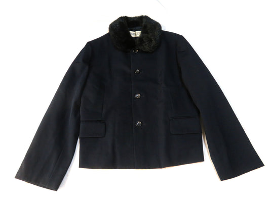 COMME des GARCONS COMME des GARCONS Round Collar Fur Jacket AD1997 Jacket