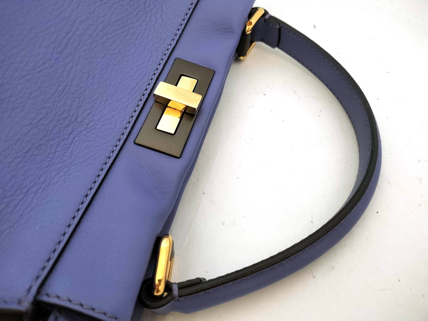 FENDI Peekaboo Regular 2-way Studded Strap Handbag