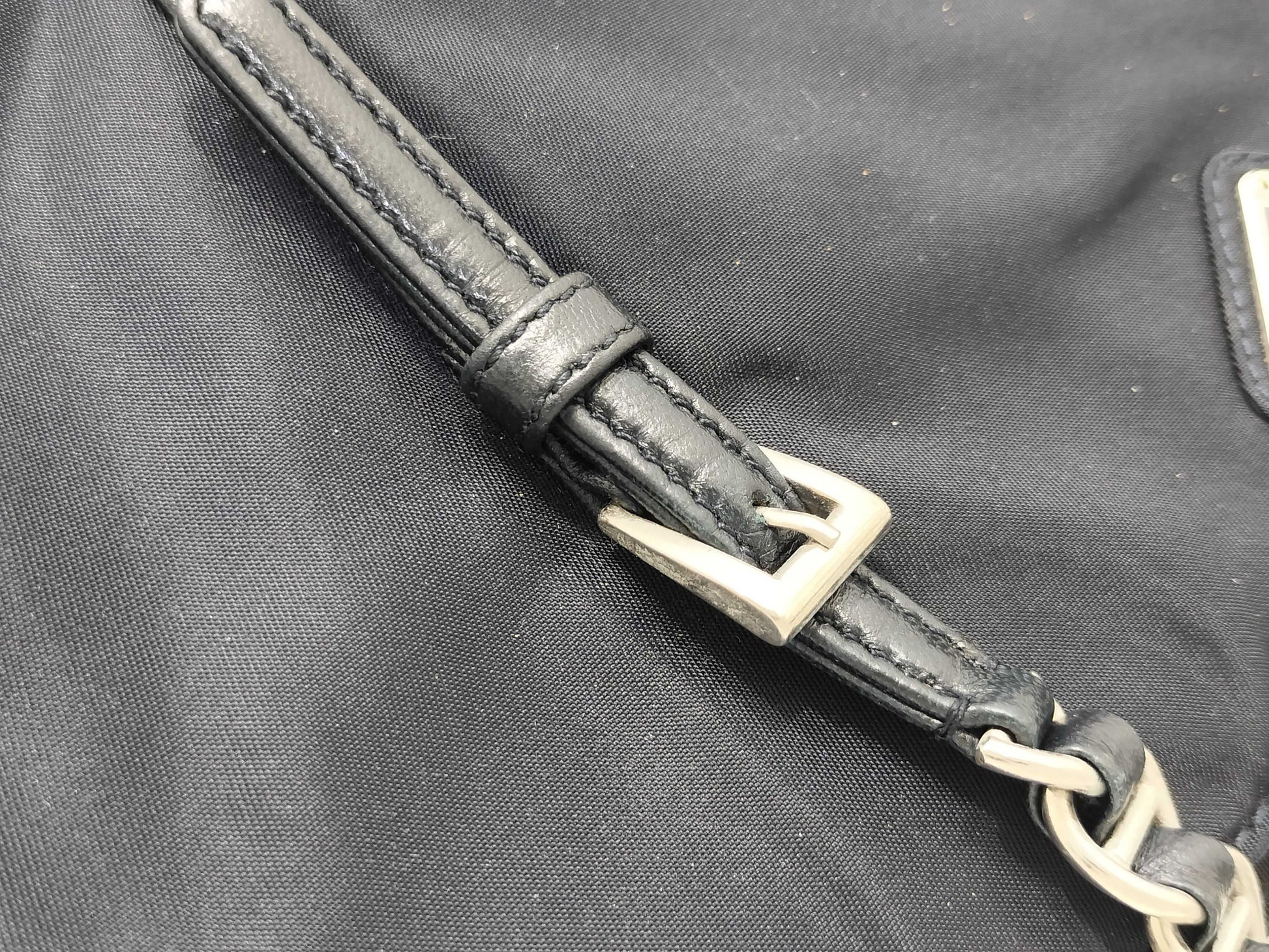 PRADA Nylon Chain Shoulder Bag Nylon Shoulder Bag