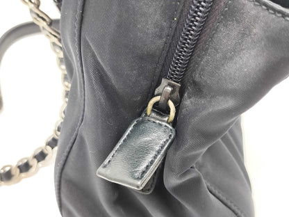 PRADA Nylon Chain Shoulder Bag Nylon Shoulder Bag