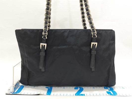 PRADA Nylon Chain Shoulder Bag Nylon Shoulder Bag