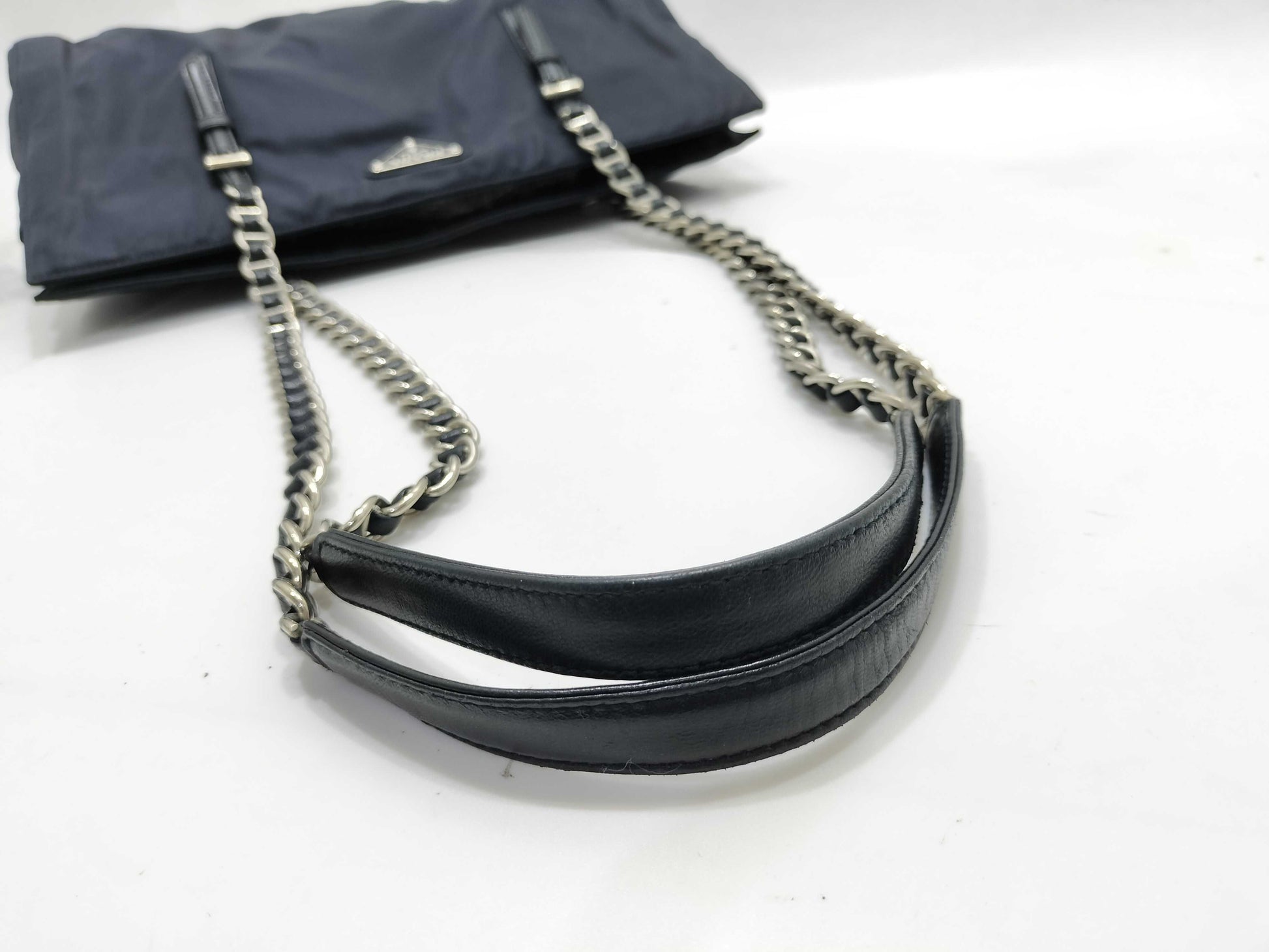 PRADA Nylon Chain Shoulder Bag Nylon Shoulder Bag