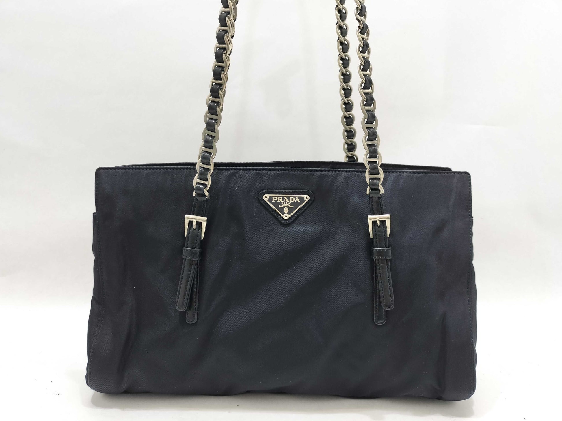 PRADA Nylon Chain Shoulder Bag Nylon Shoulder Bag