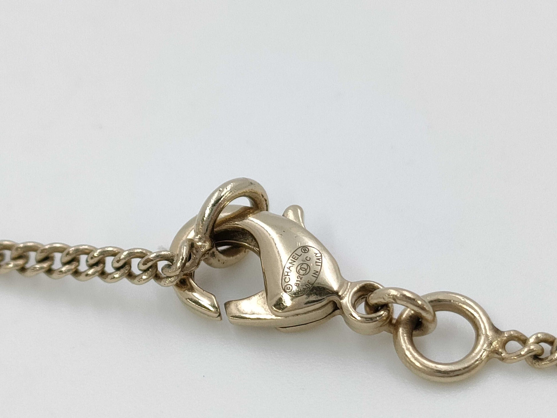 CHANEL Coco Mark Pearl B12C Necklace