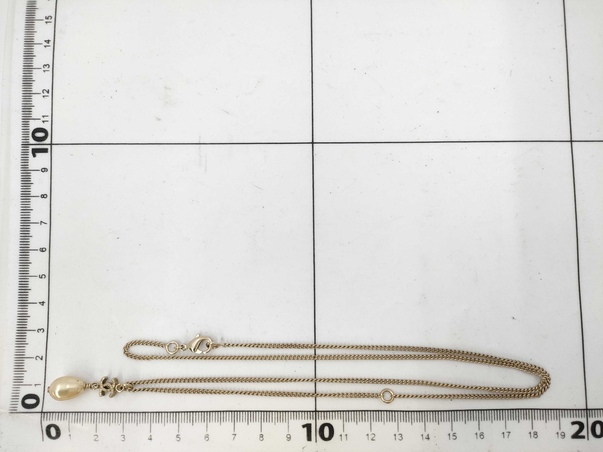 CHANEL Coco Mark Pearl B12C Necklace
