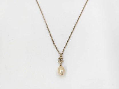 CHANEL Coco Mark Pearl B12C Necklace