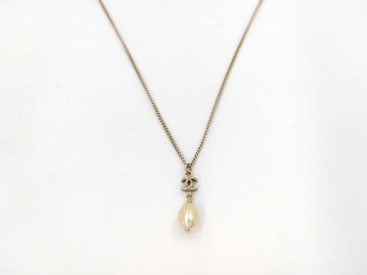 CHANEL Coco Mark Pearl B12C Necklace