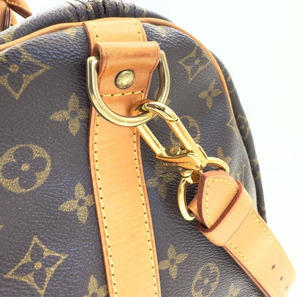 LOUIS VUITTON Monogram Keepall Bandouliere 55 Boston Bag