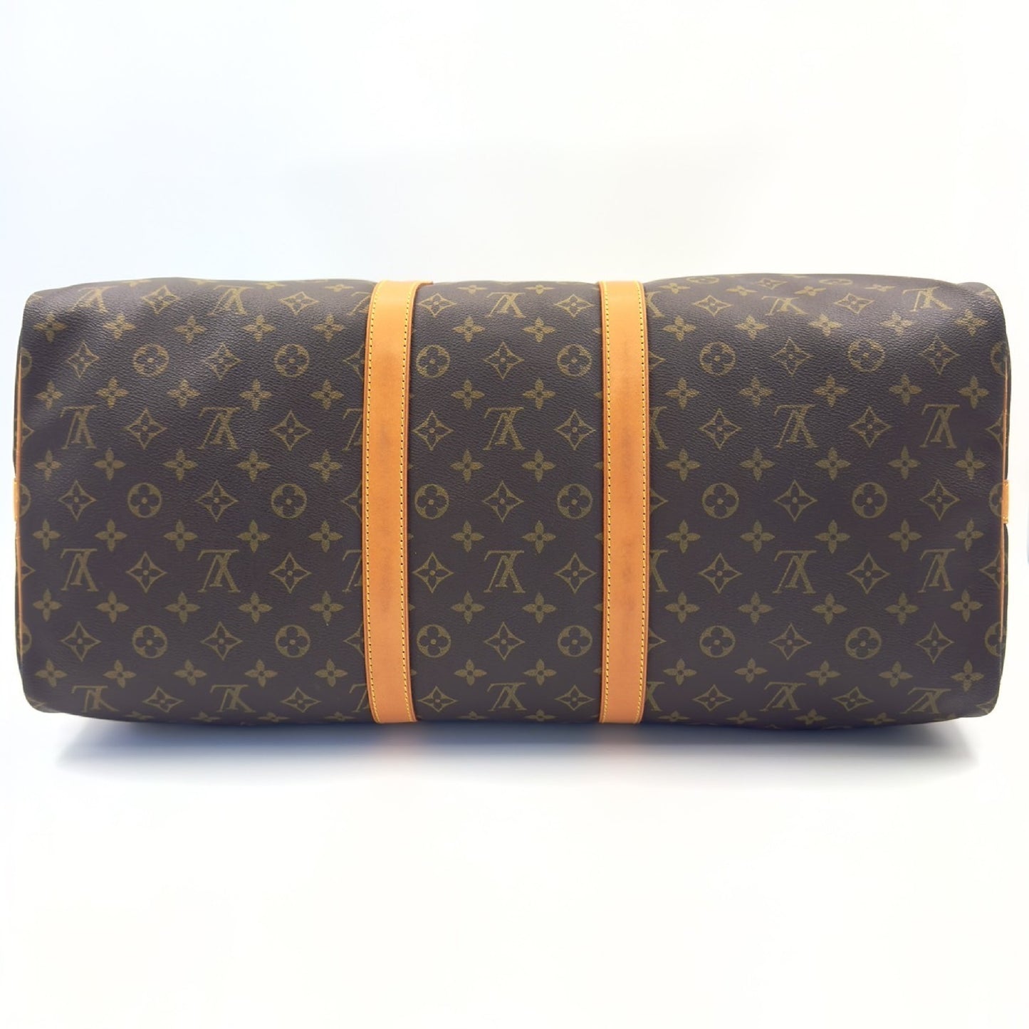 LOUIS VUITTON Monogram Keepall Bandouliere 55 Boston Bag