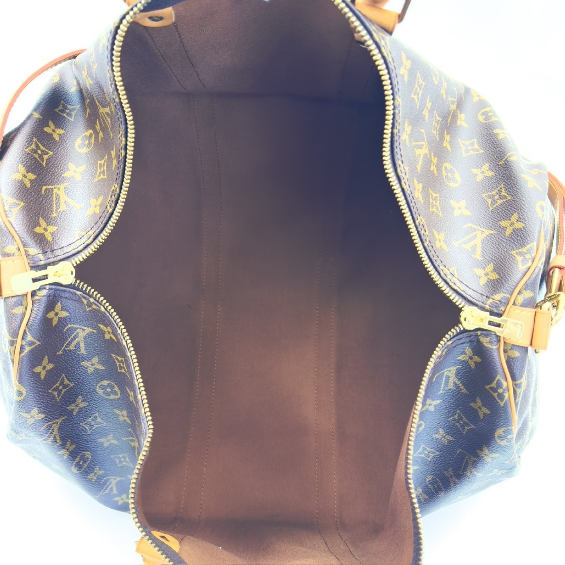 LOUIS VUITTON Monogram Keepall Bandouliere 55 Boston Bag