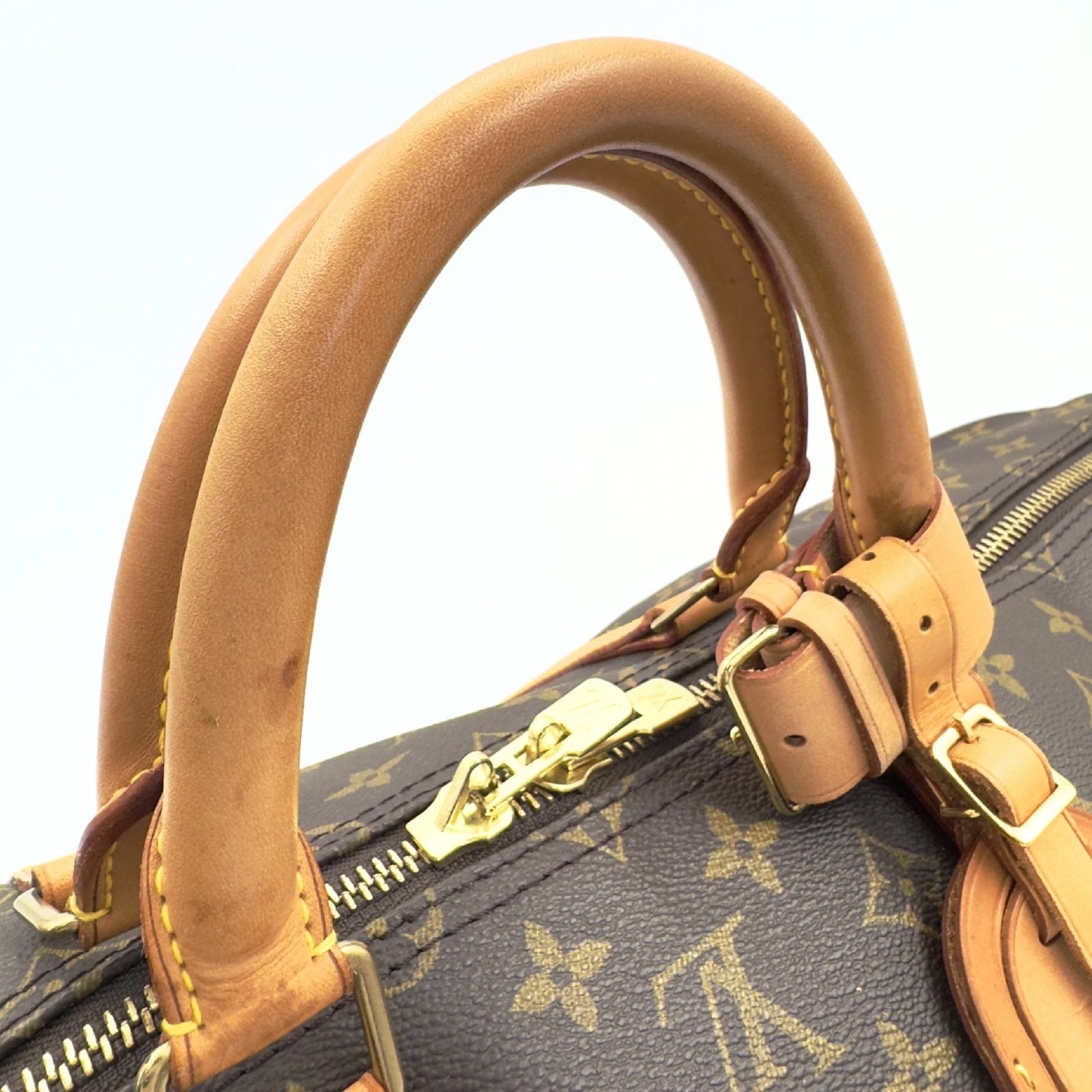 LOUIS VUITTON Monogram Keepall Bandouliere 55 Boston Bag