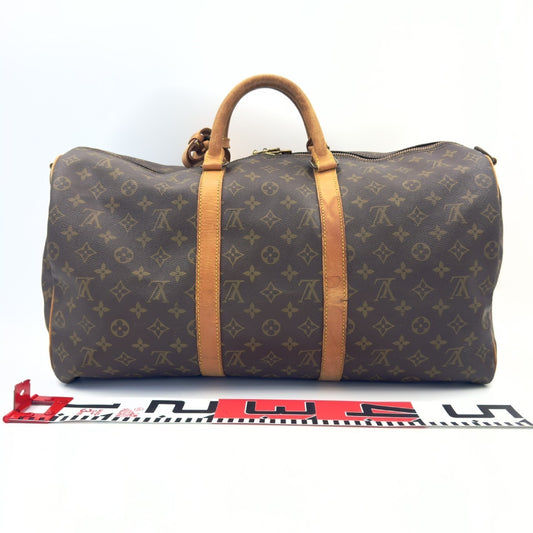LOUIS VUITTON Monogram Keepall 50 Boston Bag