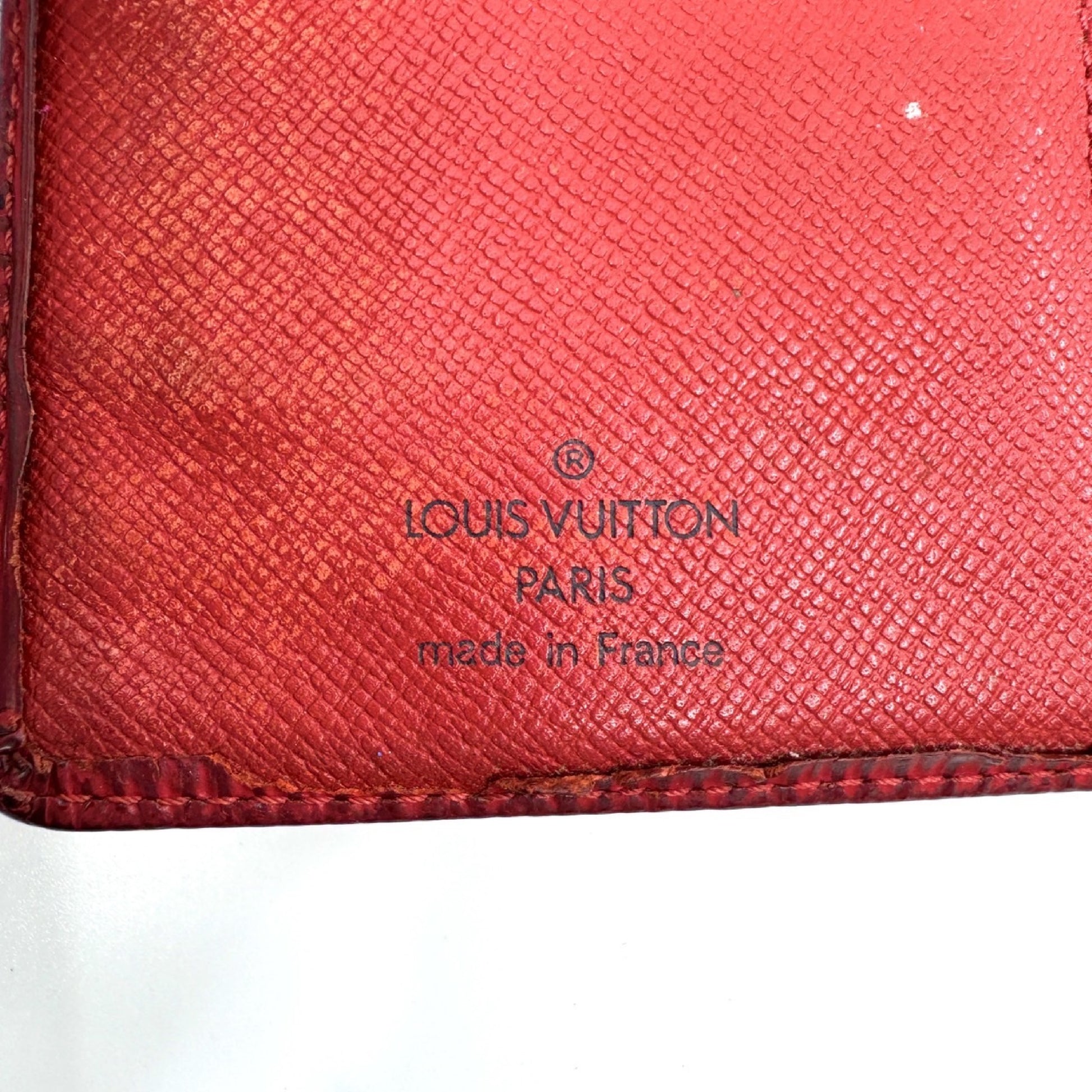 LOUIS VUITTON Epi Long Wallet Red Wallet