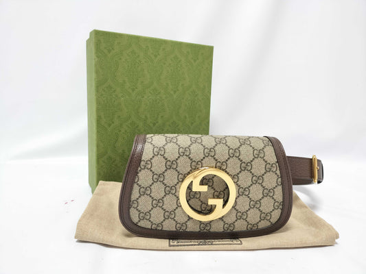 GUCCI GG Supreme Unused GG Supreme 703807 Belt Bag/Waist Bag